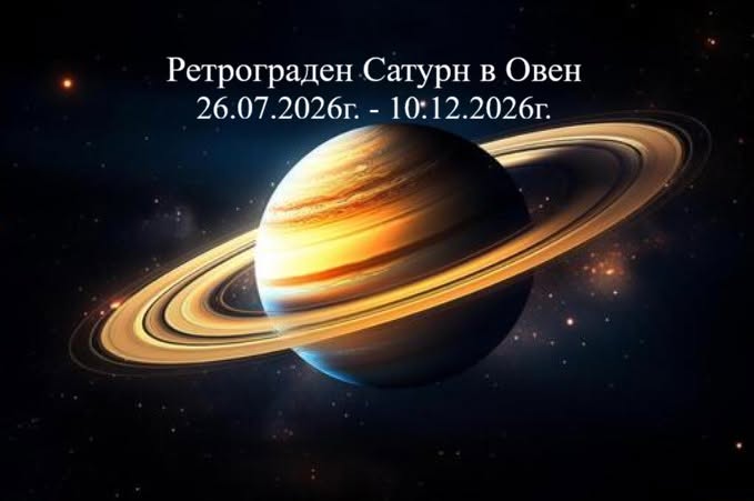 Сатурн става ретрограден веднъж годишно, за около 5 месеца.